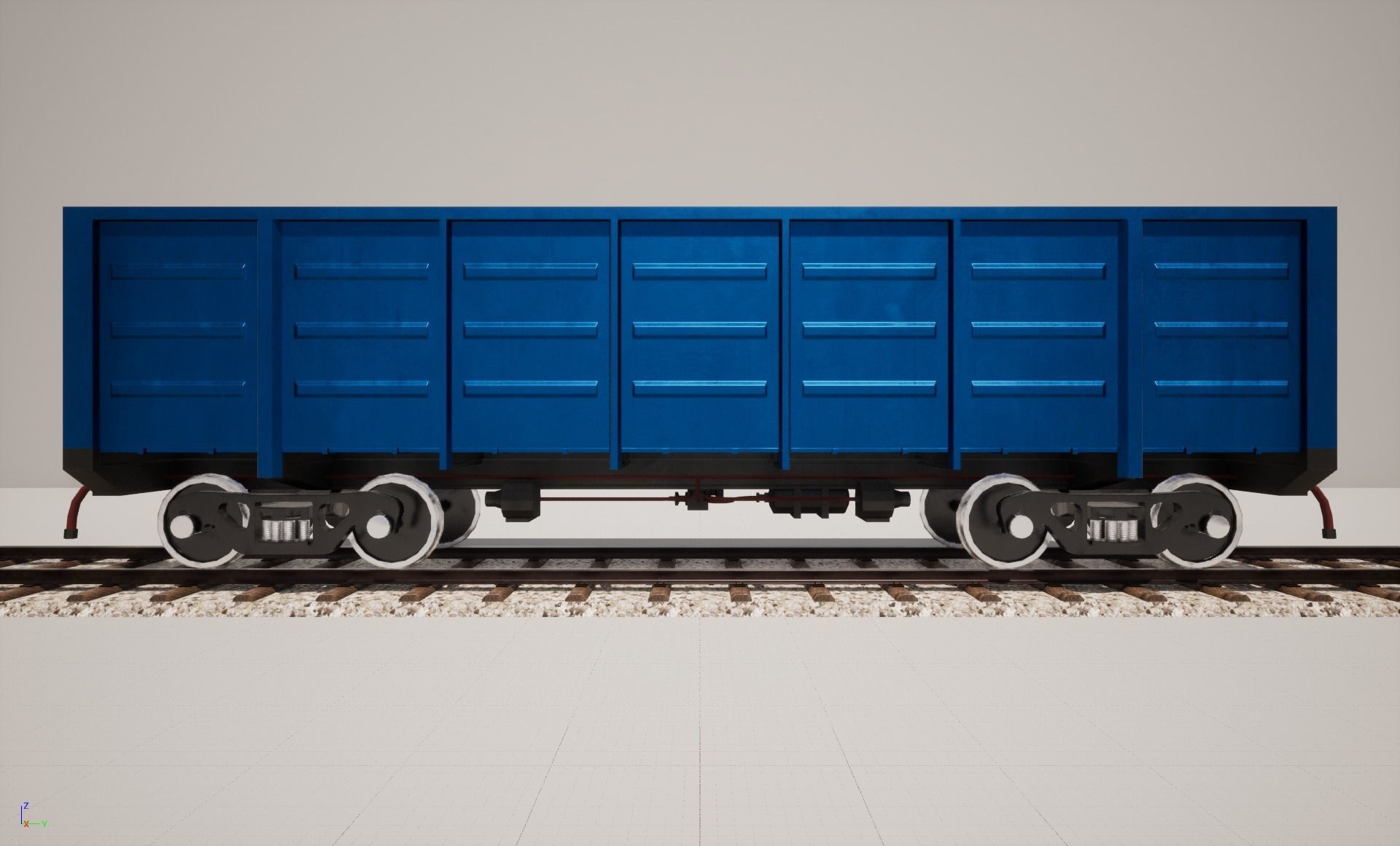 Animated game-ready Gondolacar Low-poly 3D model_3