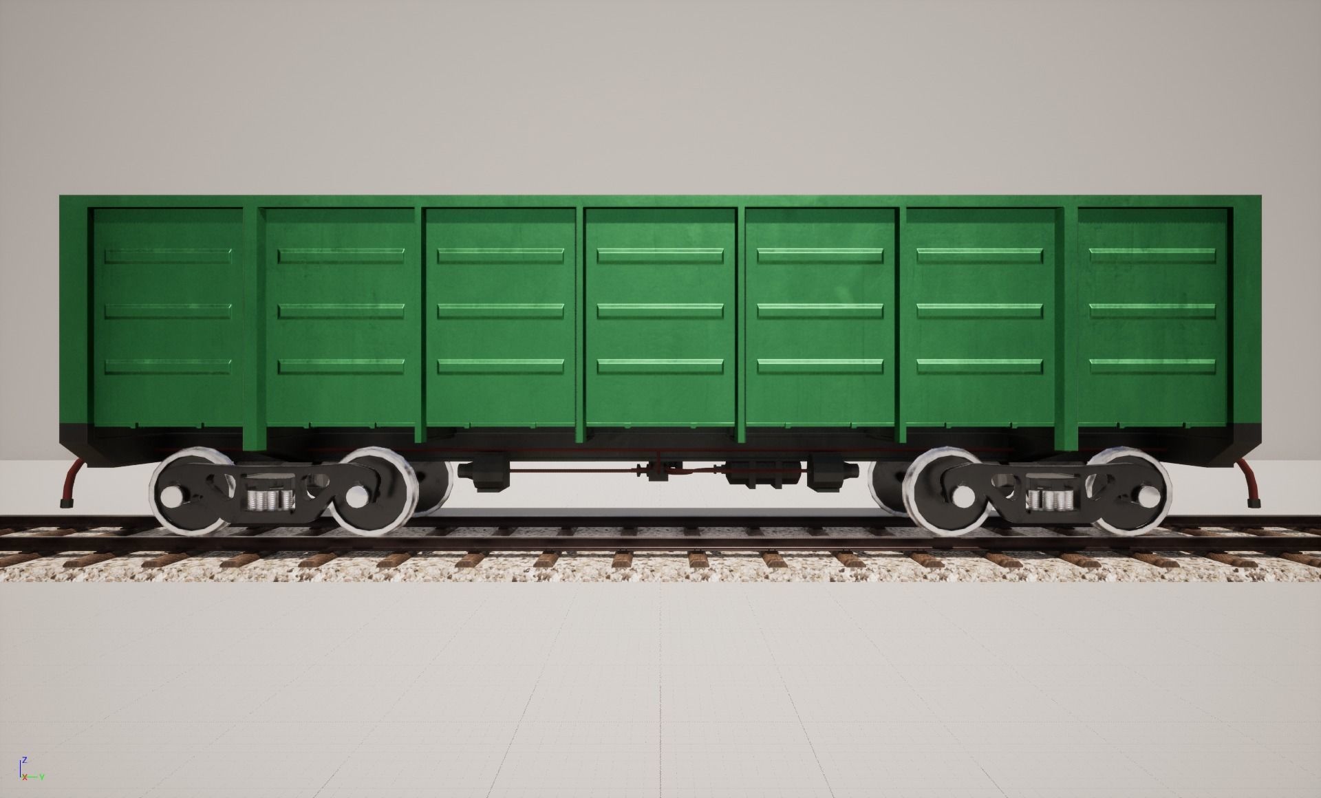 Animated game-ready Gondolacar Low-poly 3D model_5