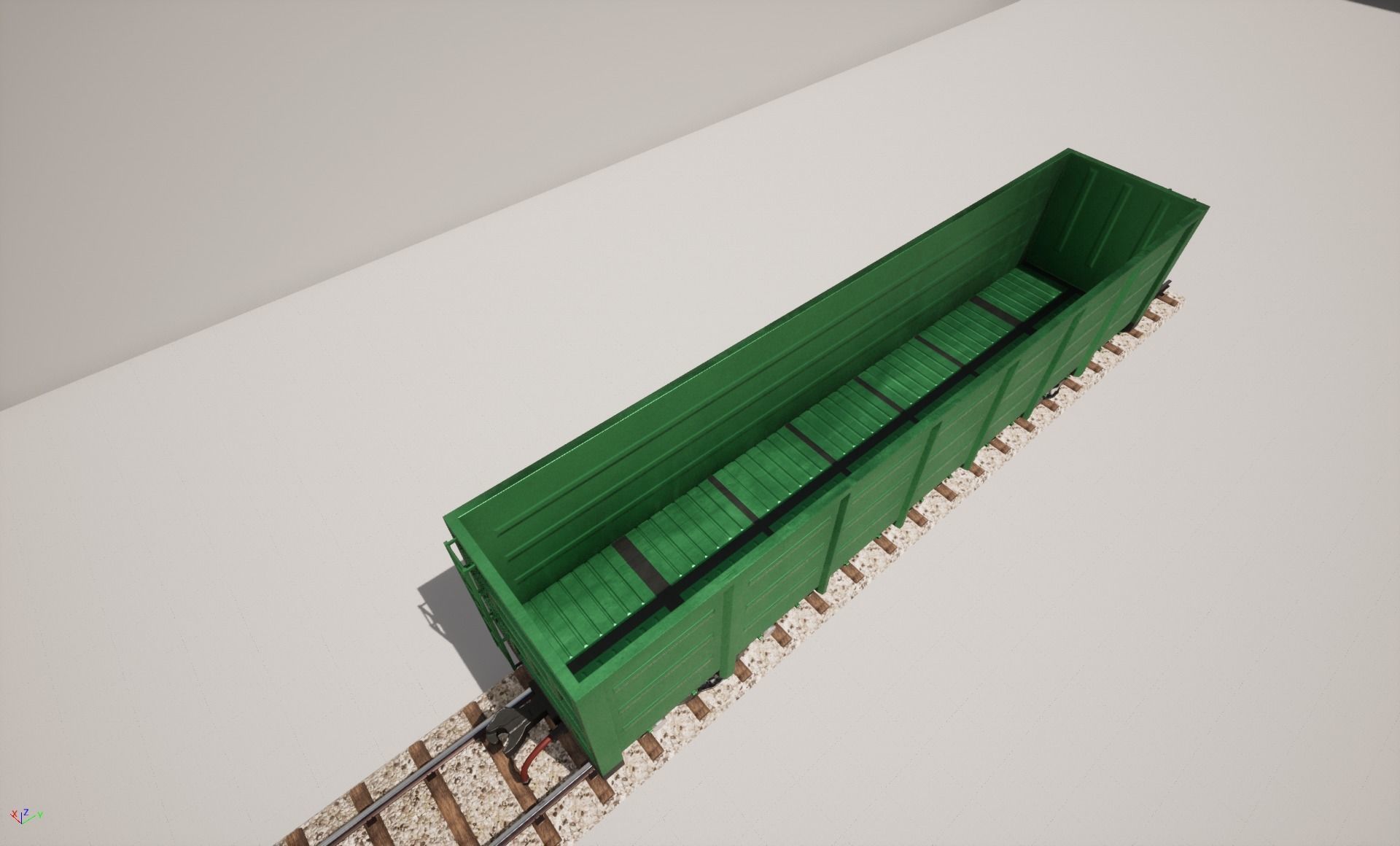 Animated game-ready Gondolacar Low-poly 3D model_7