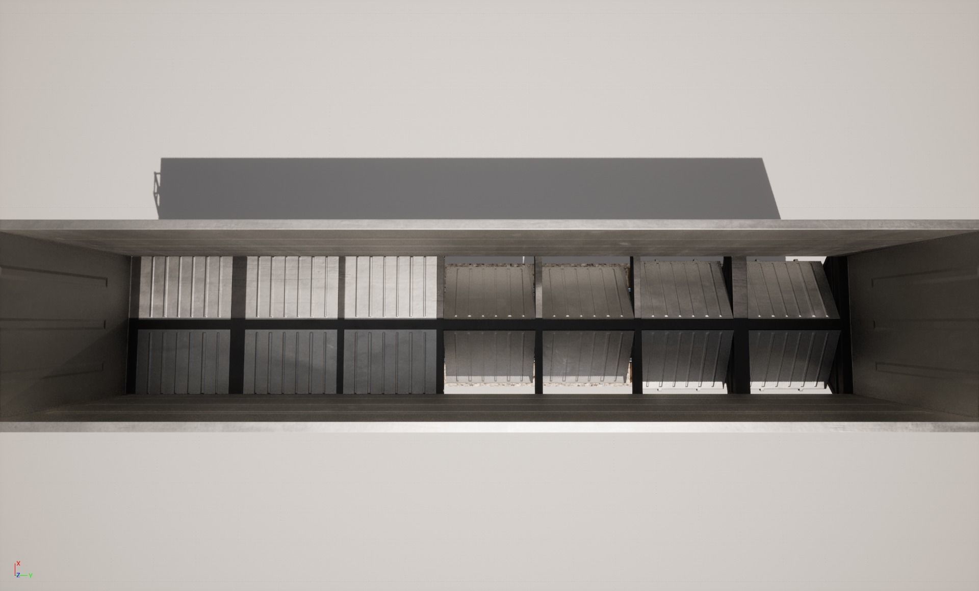 Animated game-ready Gondolacar Low-poly 3D model_8