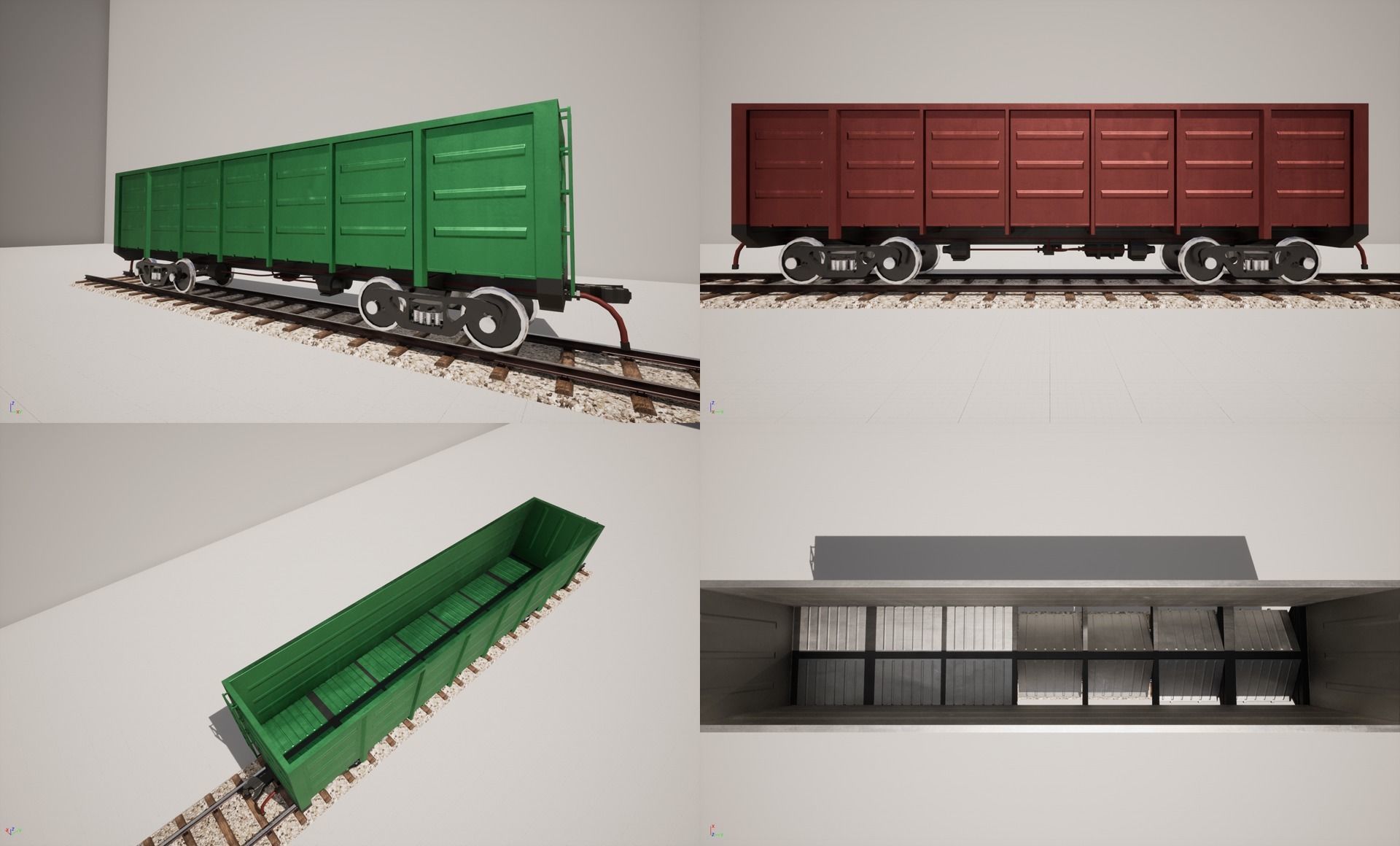 Animated game-ready Gondolacar Low-poly 3D model_11