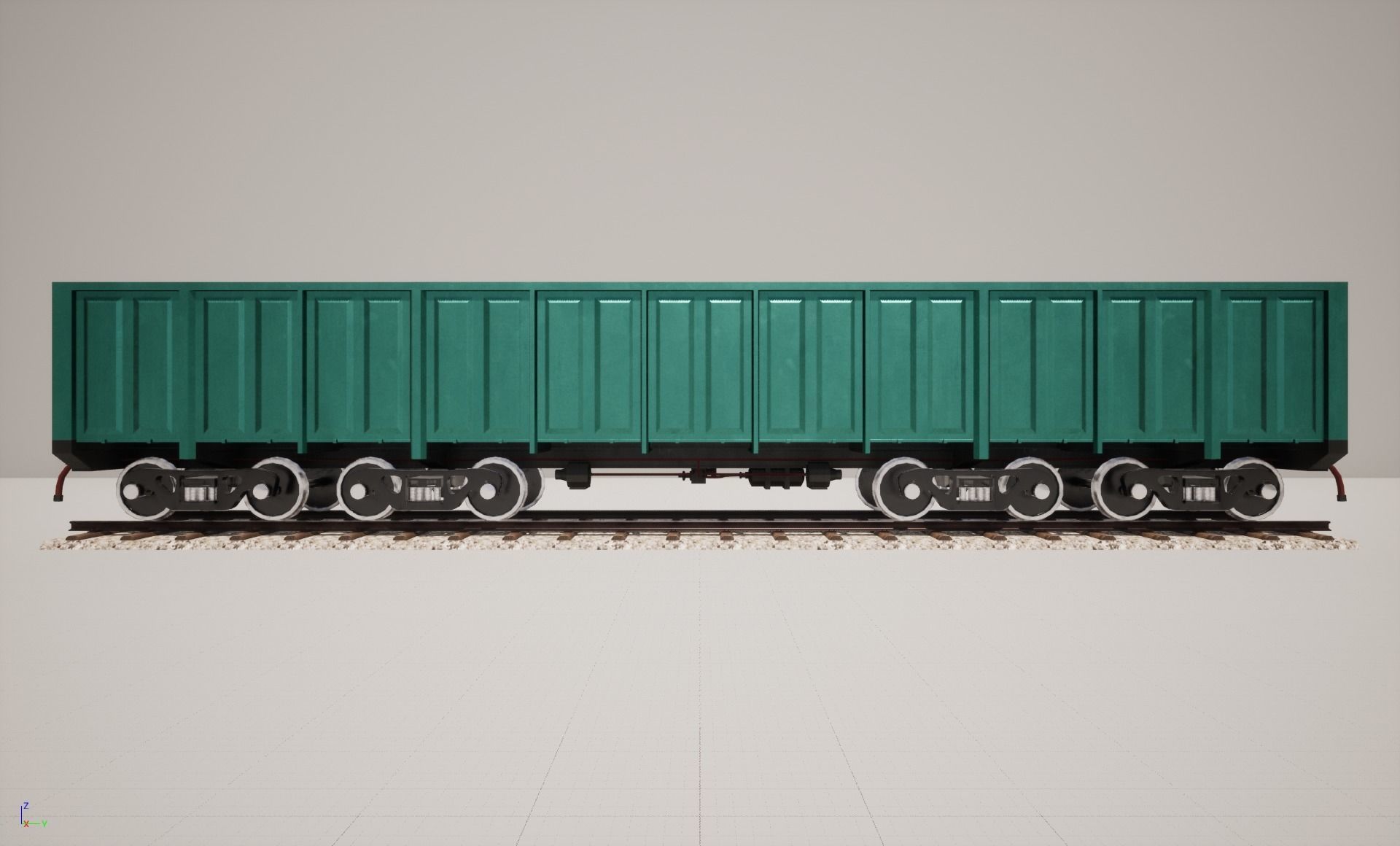 Animated game-ready GondolacarL Low-poly 3D model_3