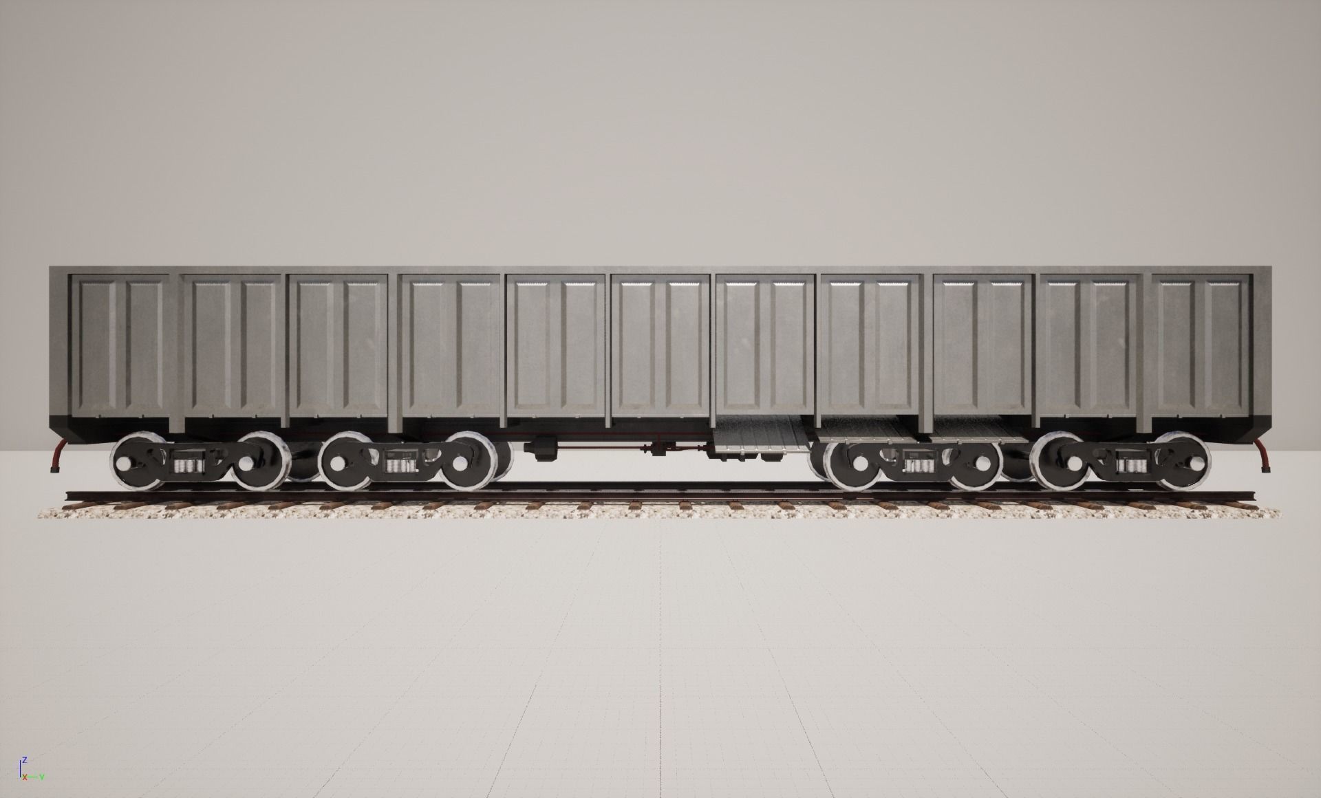 Animated game-ready GondolacarL Low-poly 3D model_7