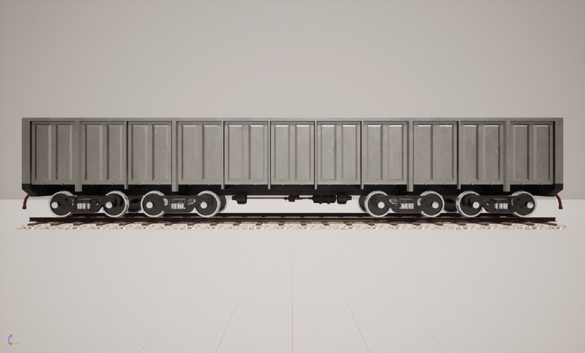 Animated game-ready GondolacarL Low-poly 3D model_10