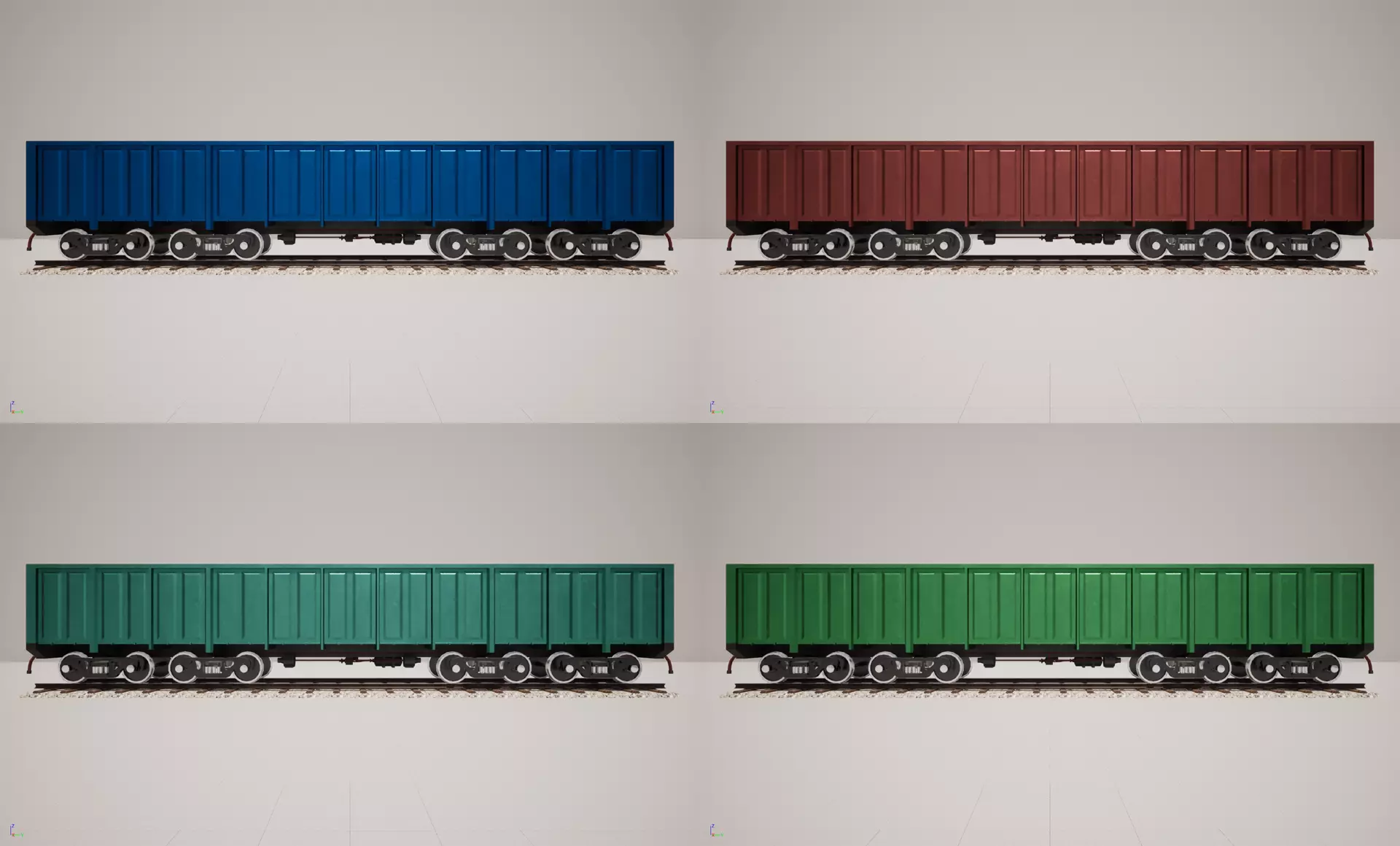 Animated game-ready GondolacarL Low-poly 3D model_0