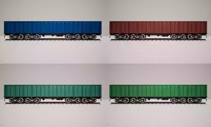 Animated game-ready GondolacarL Low-poly 3D model