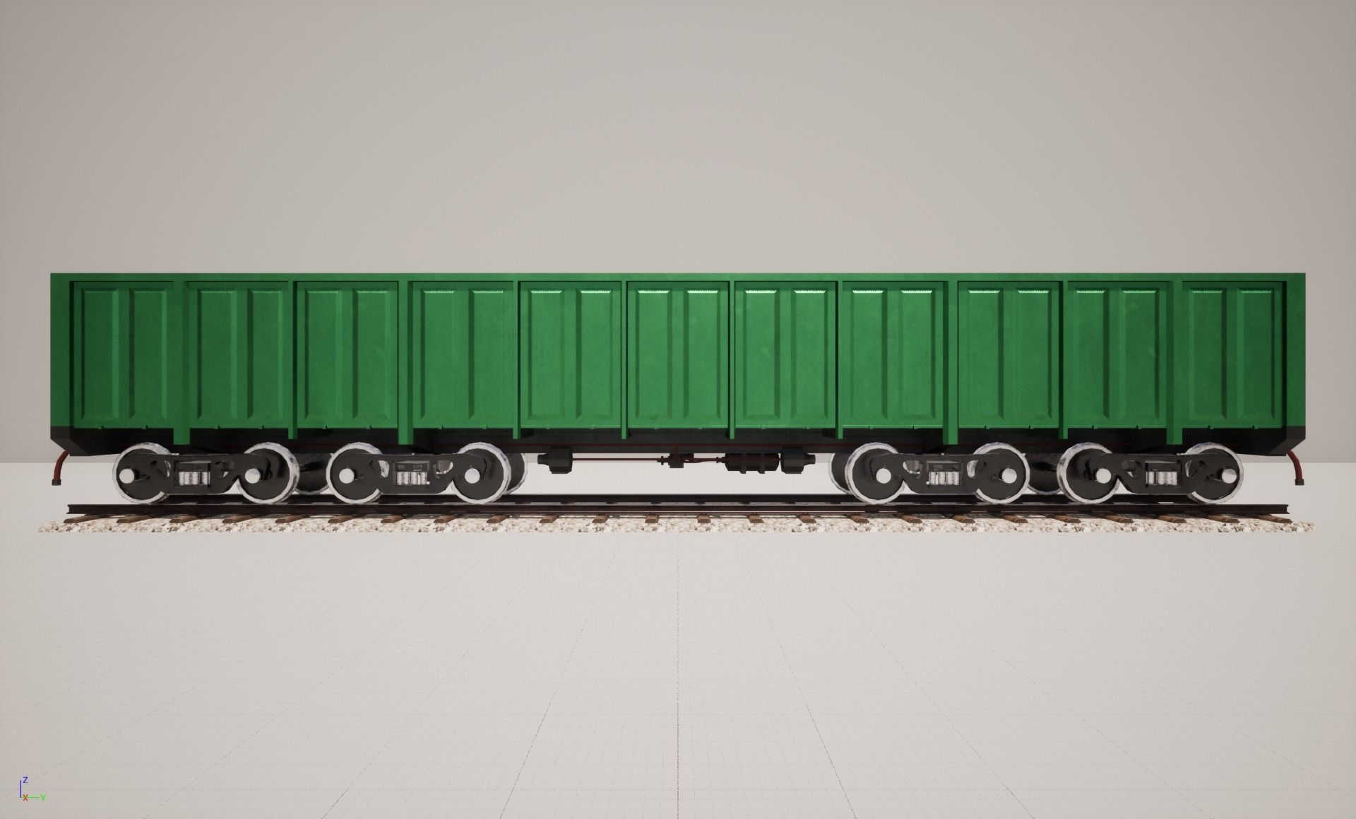 Animated game-ready GondolacarL Low-poly 3D model_4