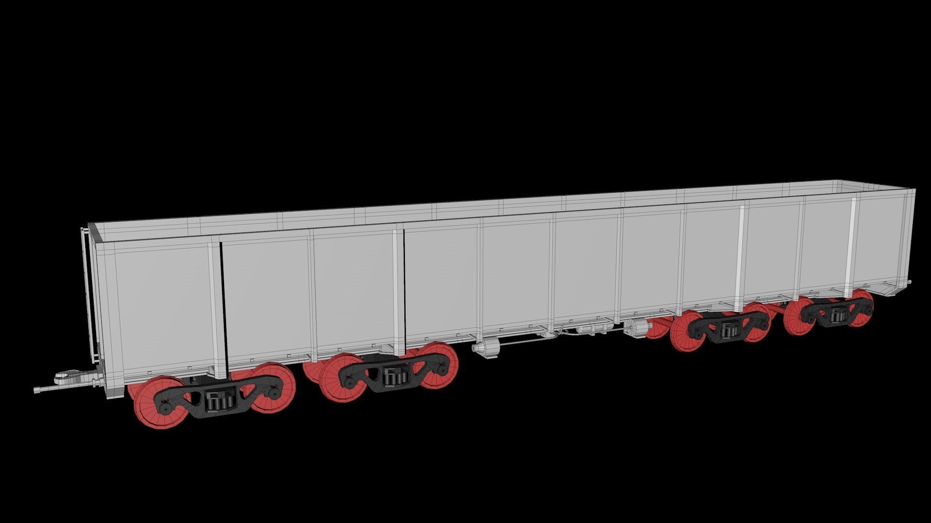 Animated game-ready GondolacarL Low-poly 3D model_9