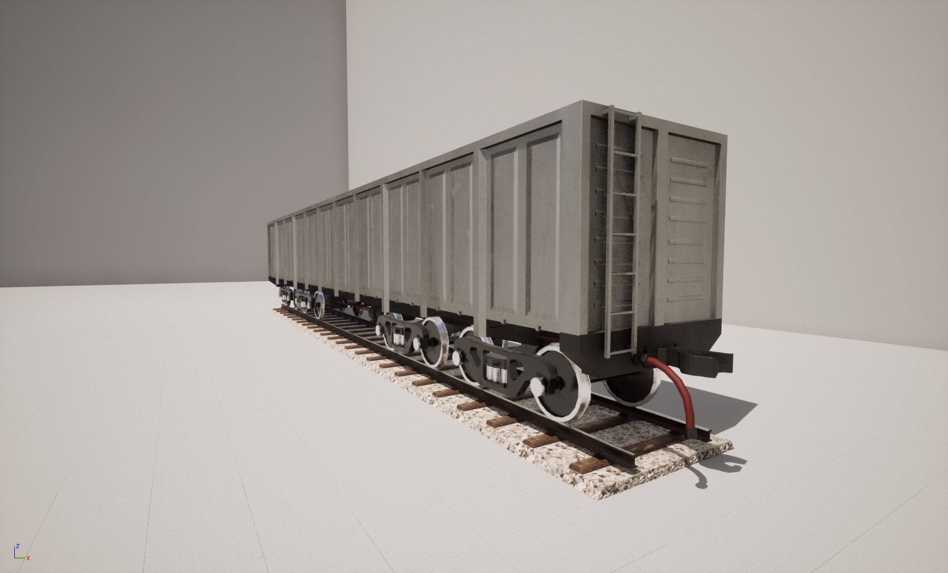 Animated game-ready GondolacarL Low-poly 3D model_6