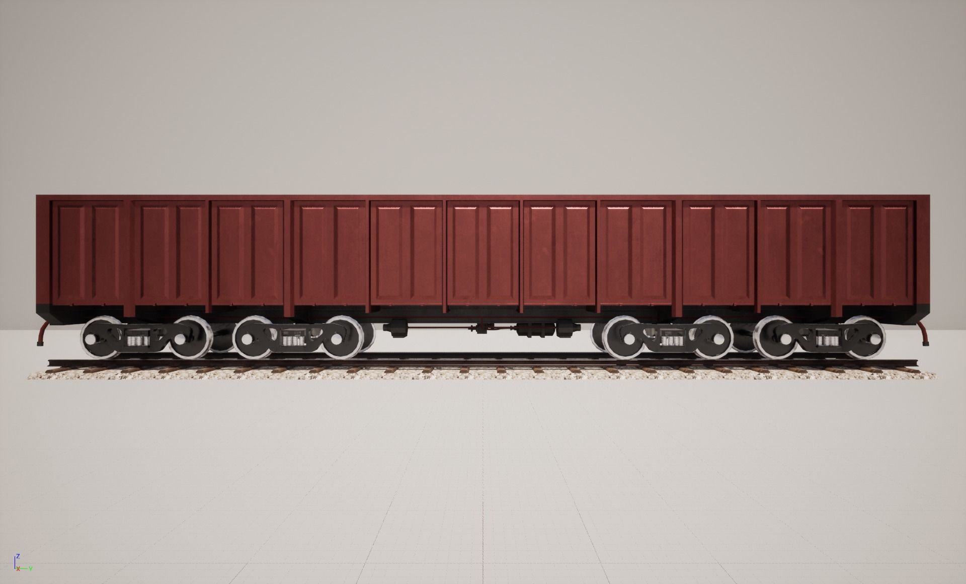 Animated game-ready GondolacarL Low-poly 3D model_5