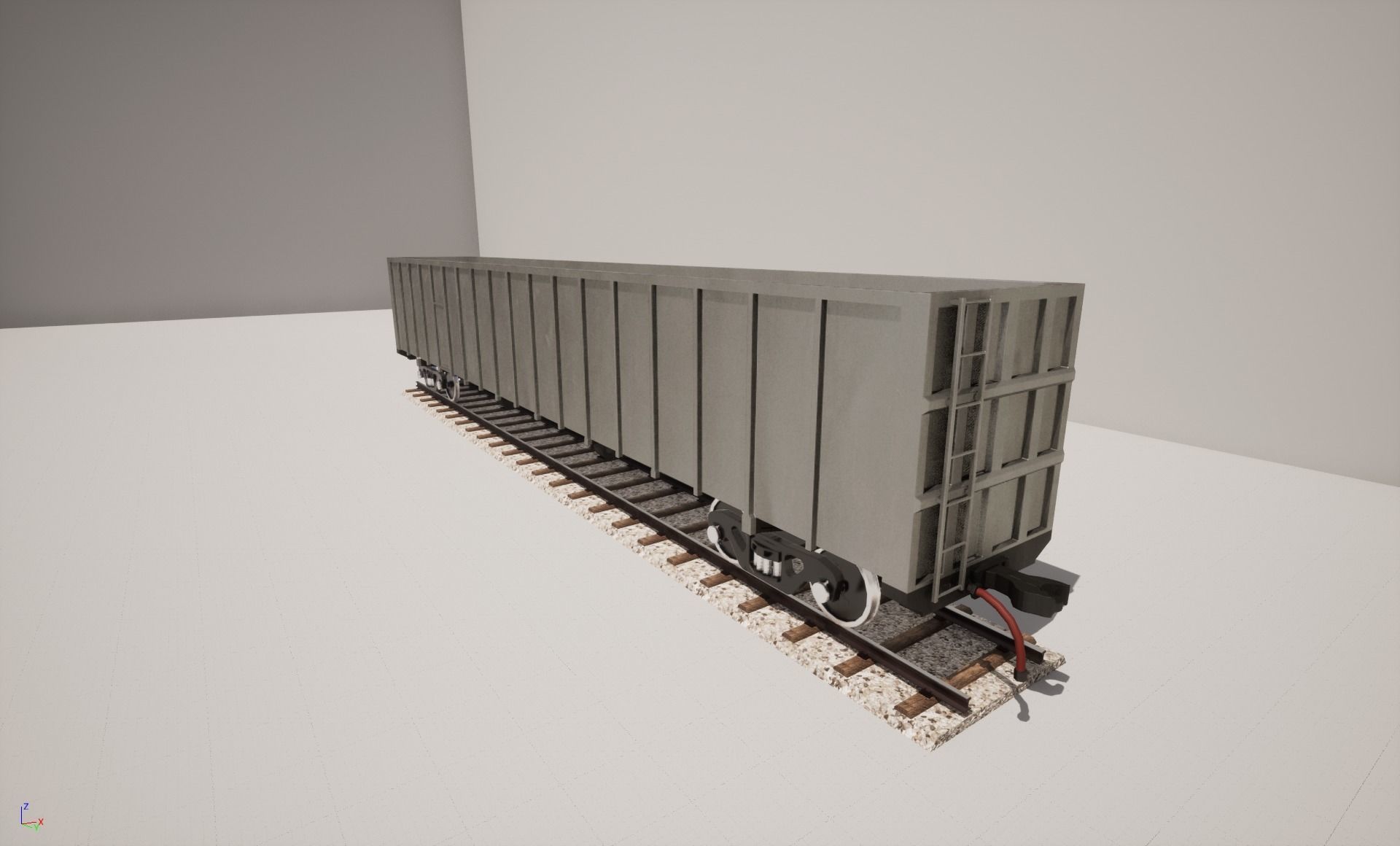 Animated game-ready GondolacarV0L Low-poly 3D model_3