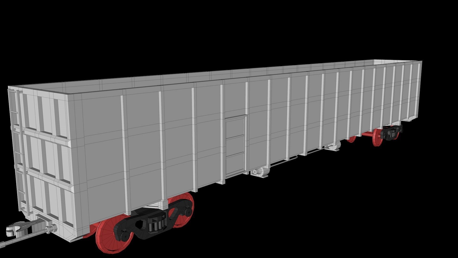 Animated game-ready GondolacarV0L Low-poly 3D model_8