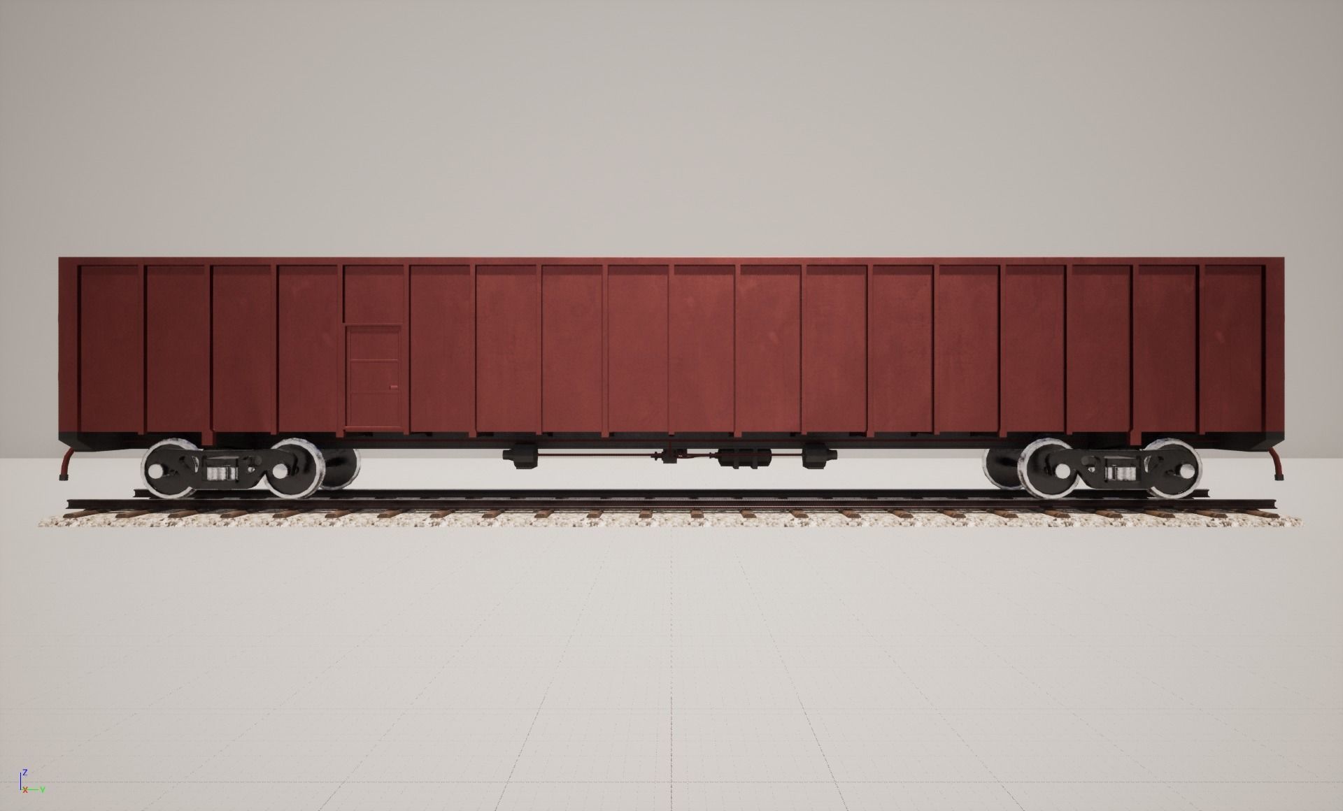 Animated game-ready GondolacarV0L Low-poly 3D model_7