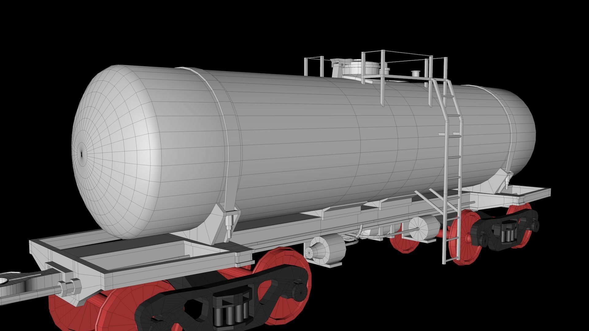 Animated game-ready TankcarV0 Low-poly 3D model_8