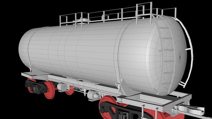 Animated game-ready TankcarV1 Low-poly 3D model 2