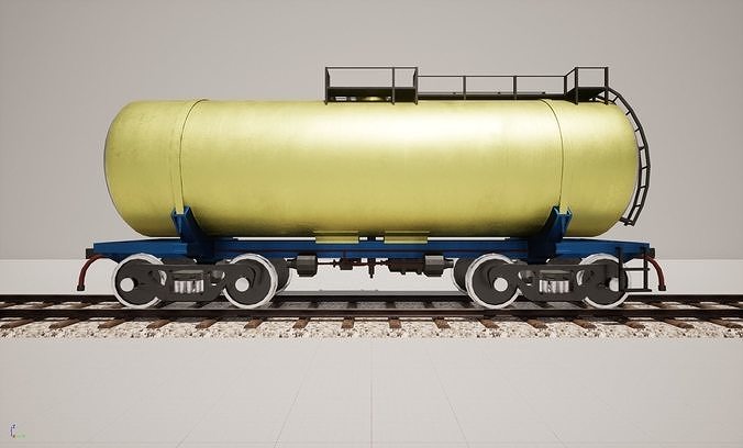 Animated game-ready TankcarV1 Low-poly 3D model 5
