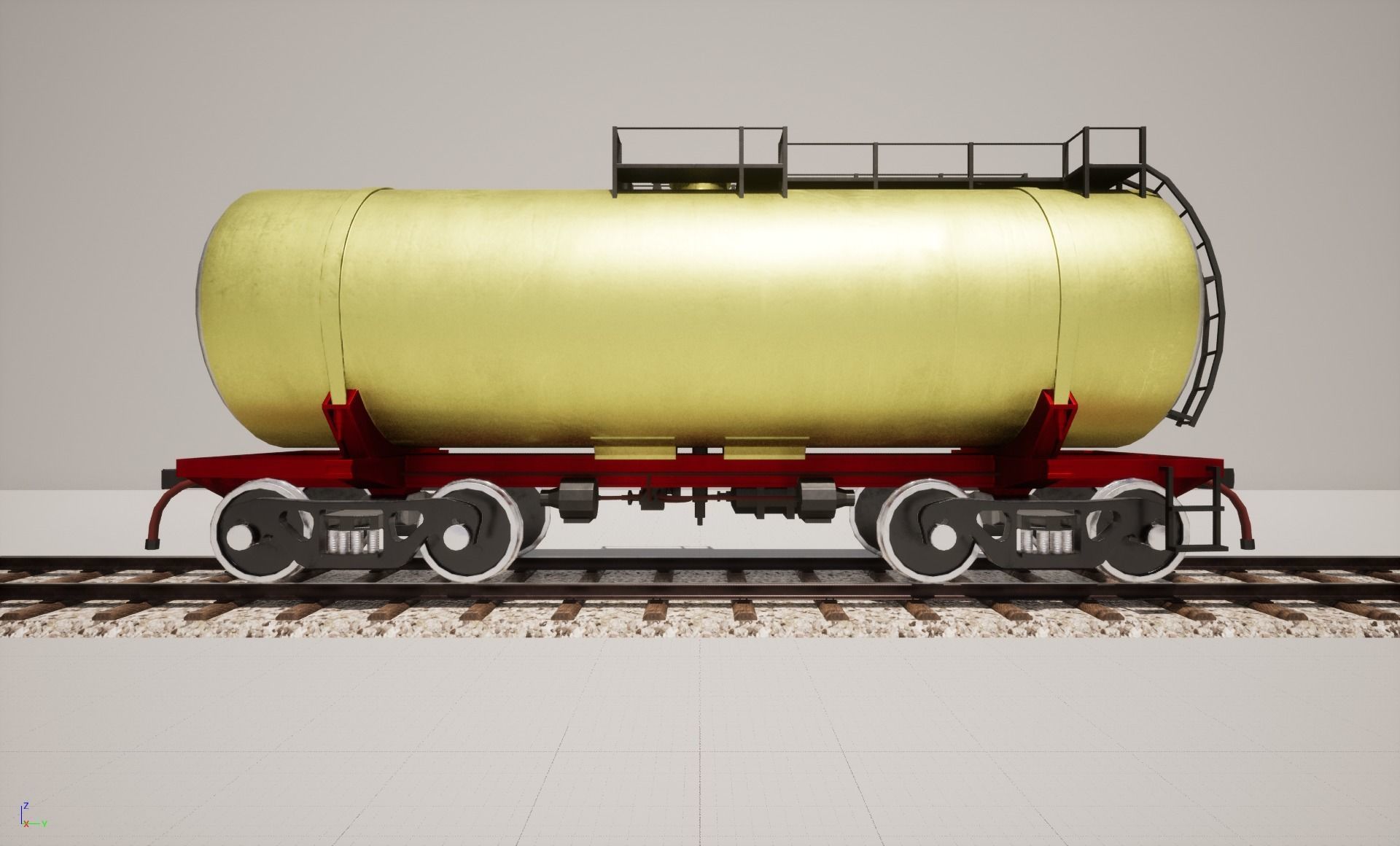 Animated game-ready TankcarV1 Low-poly 3D model_8