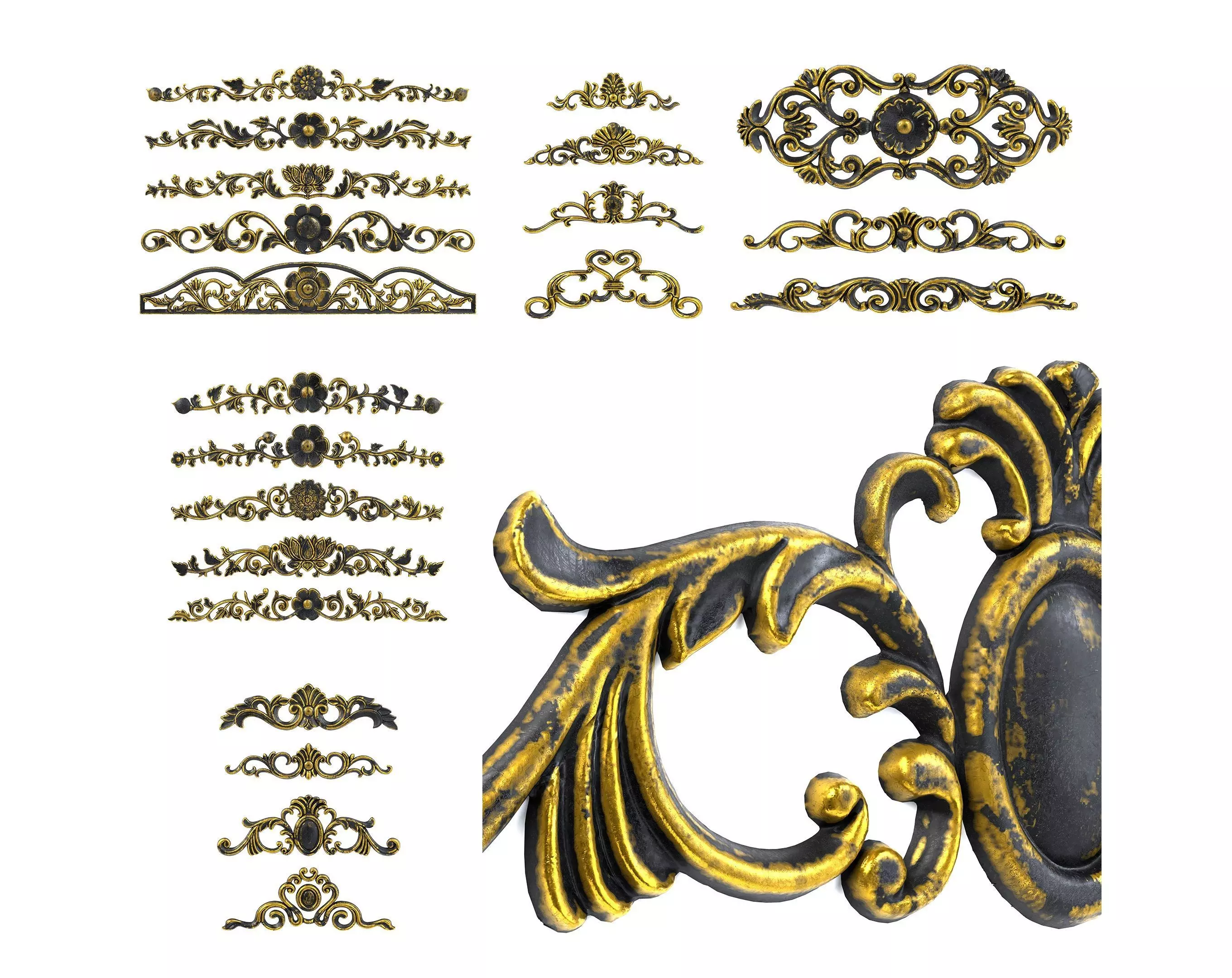 21 Ornaments Pack Vol 02 3D Model Collection_0