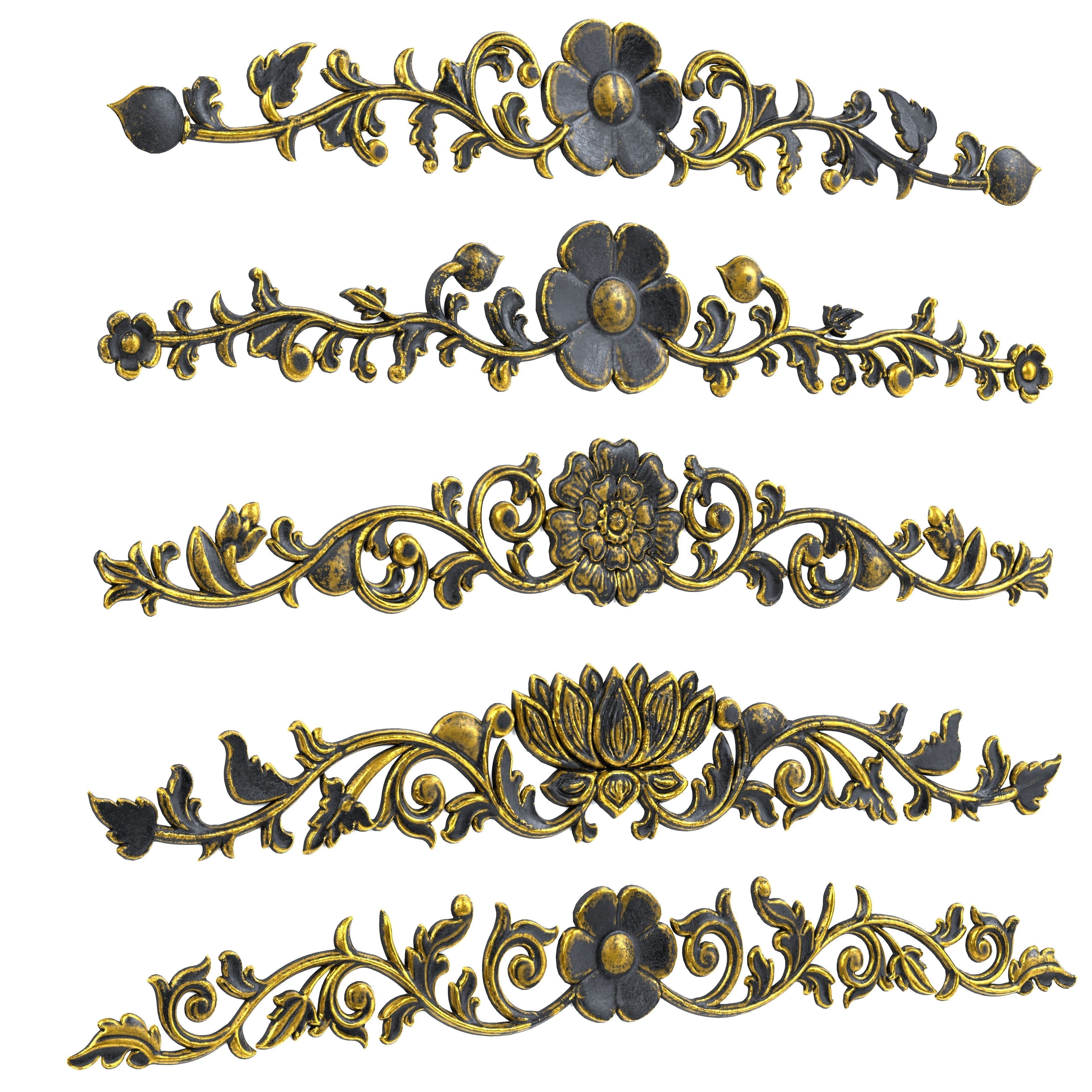 21 Ornaments Pack Vol 02 3D Model Collection_1