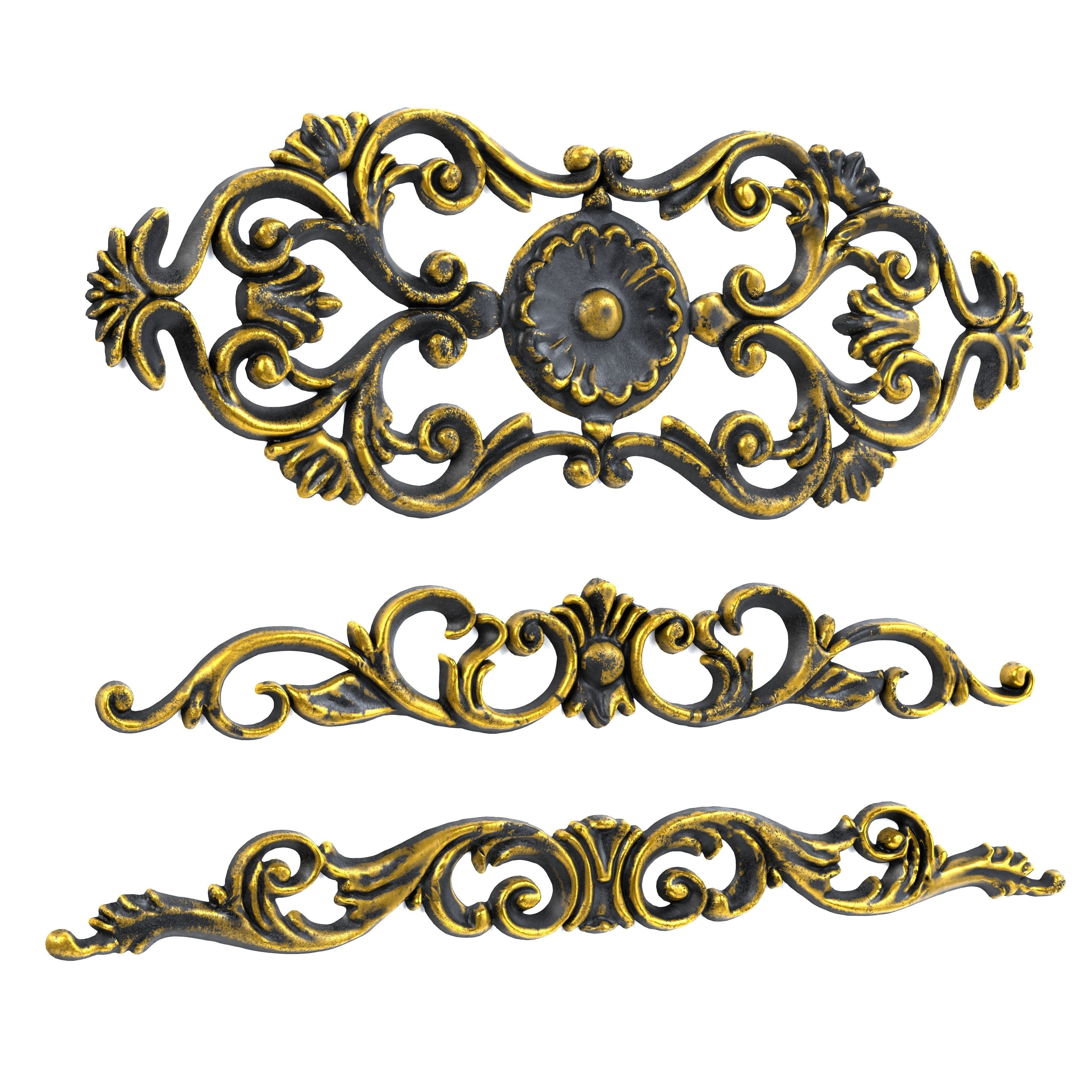 21 Ornaments Pack Vol 02 3D Model Collection_17