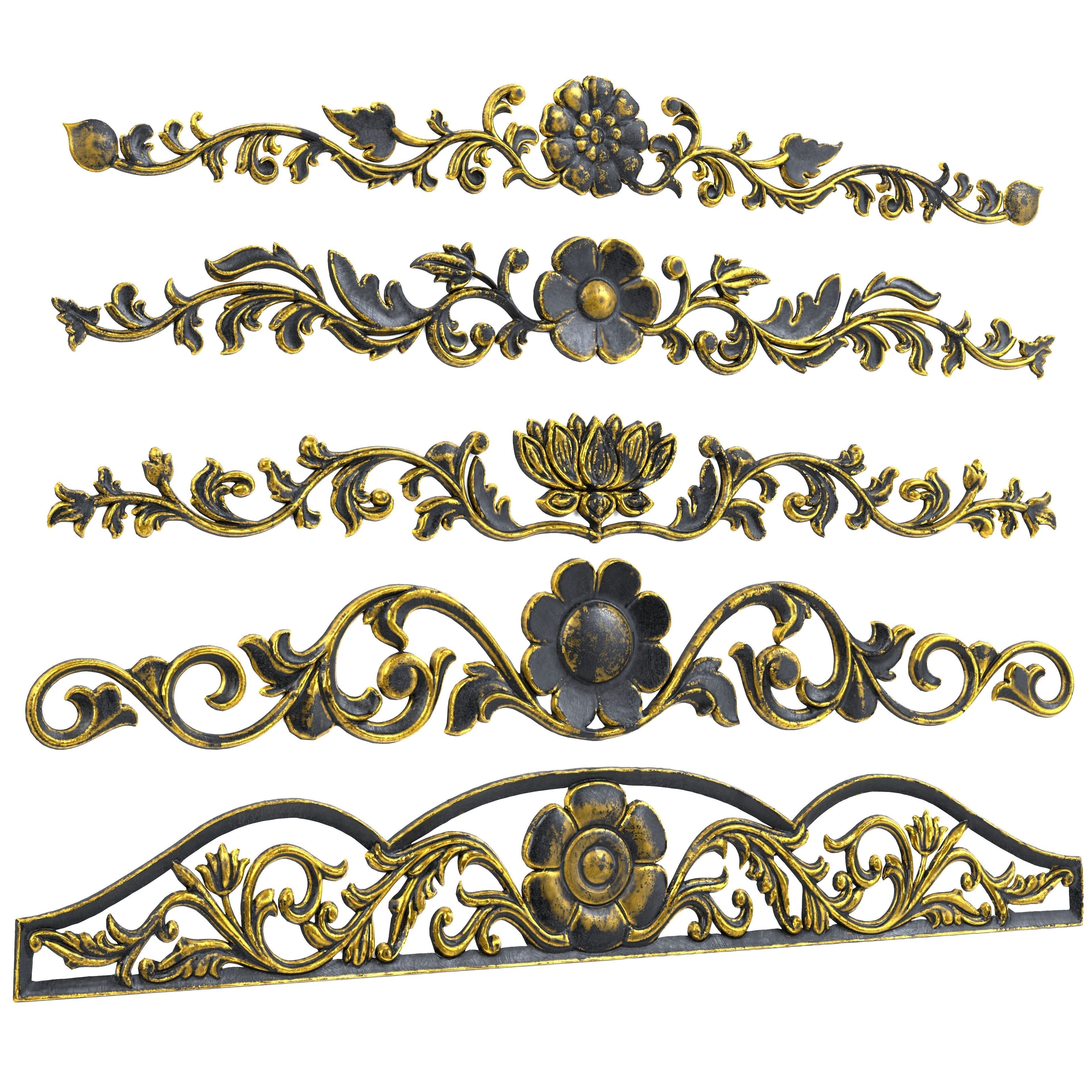 21 Ornaments Pack Vol 02 3D Model Collection_5