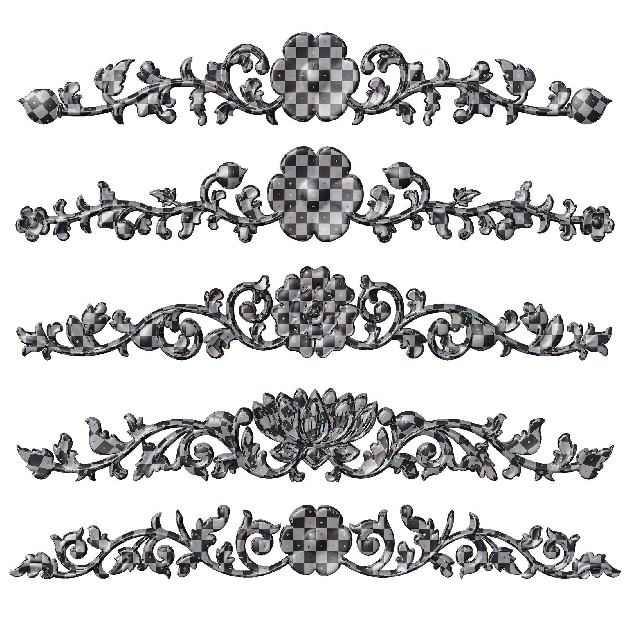 21 Ornaments Pack Vol 02 3D Model Collection_21