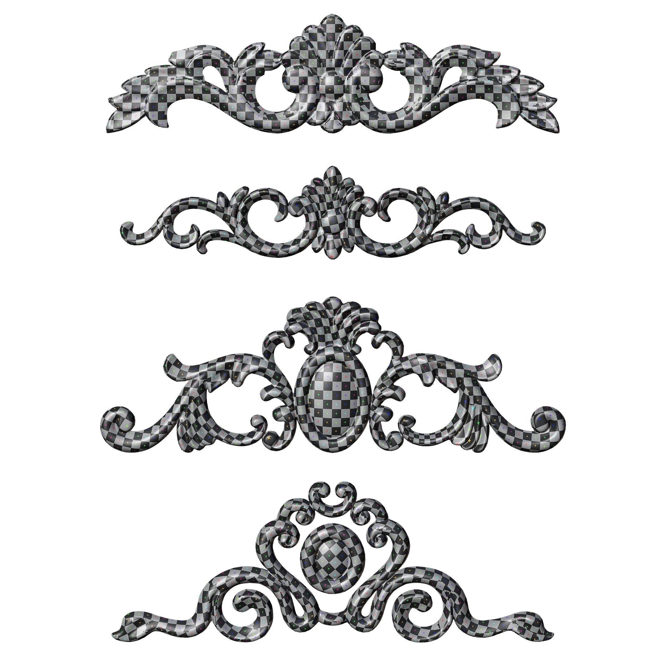 21 Ornaments Pack Vol 02 3D Model Collection_28