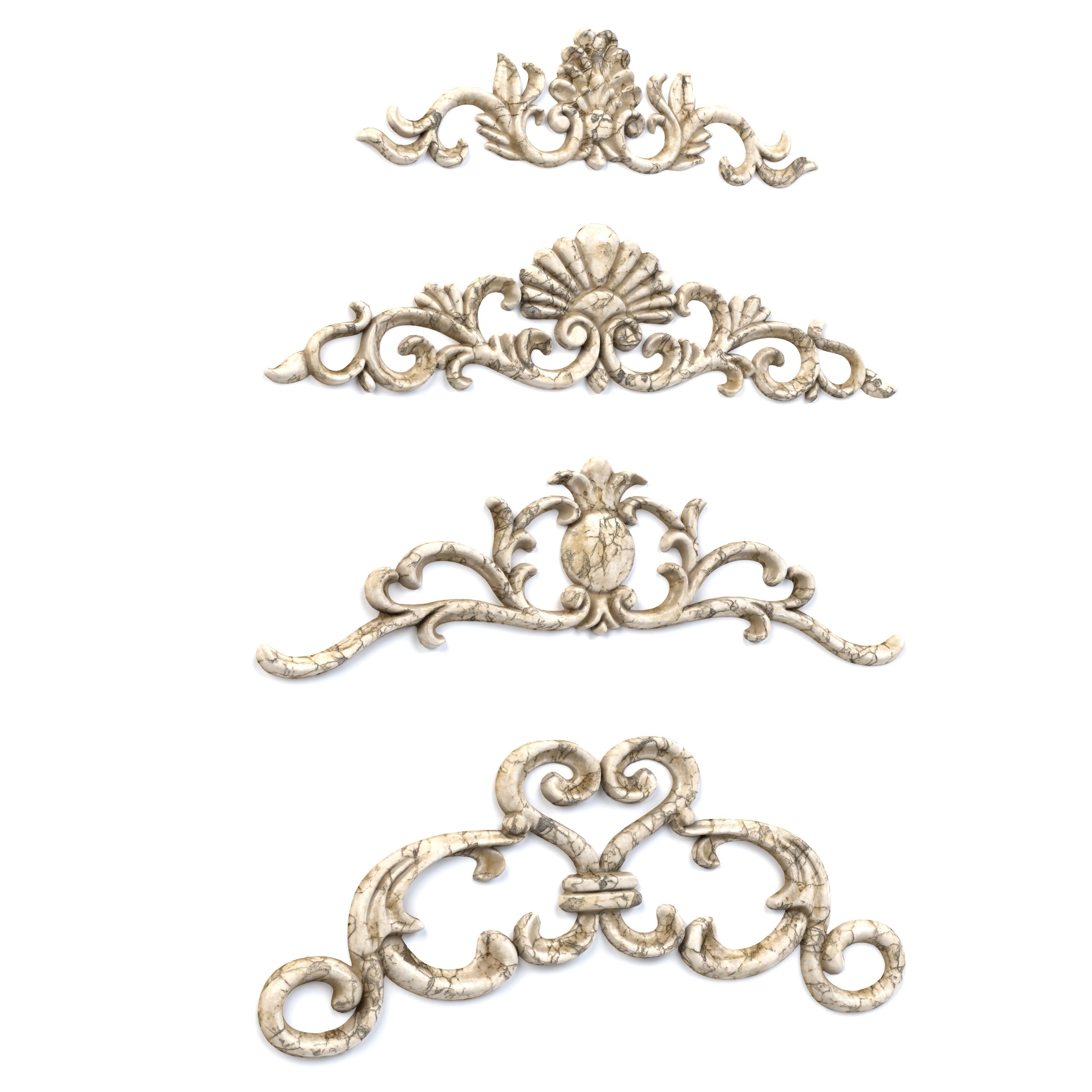 21 Ornaments Pack Vol 02 3D Model Collection_10