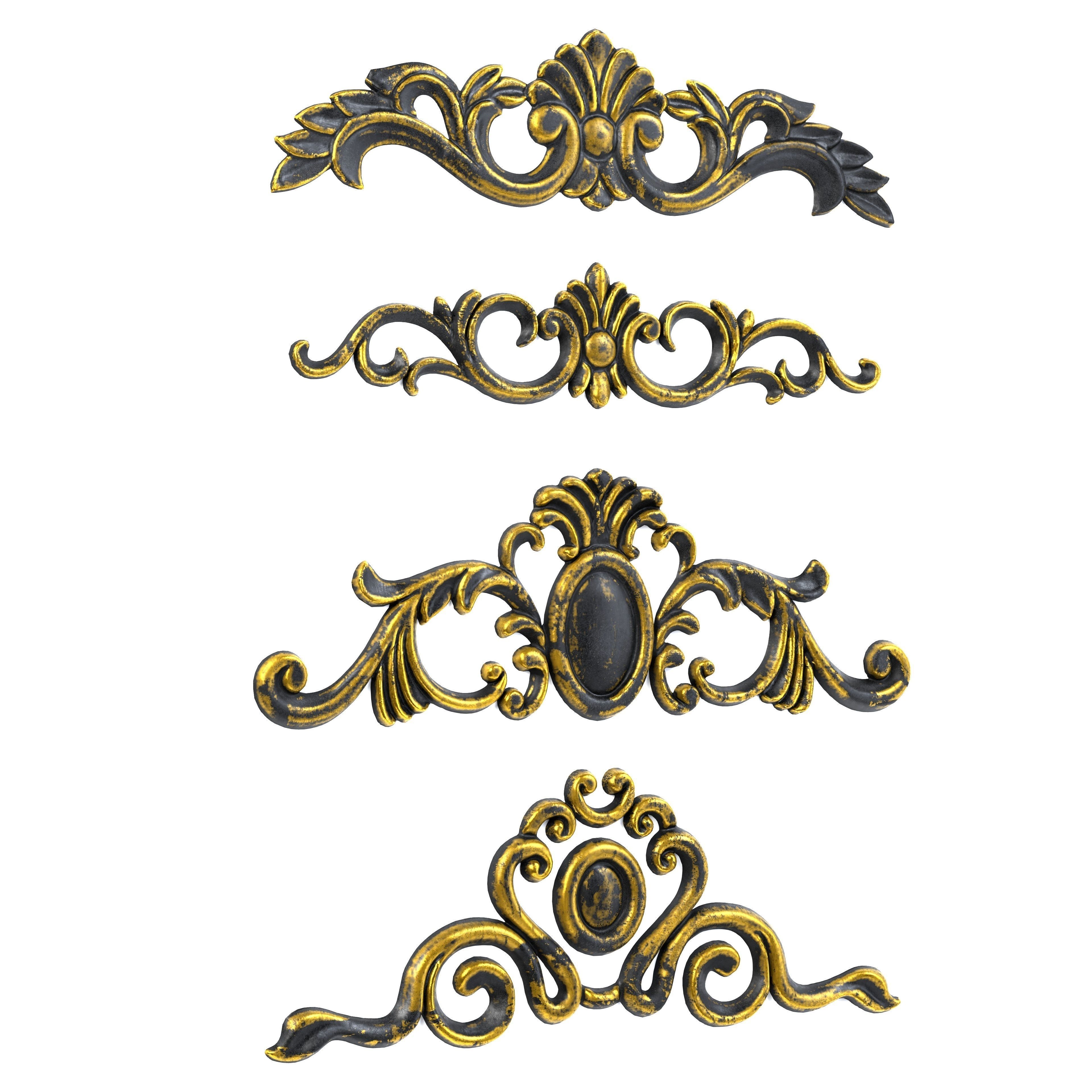 21 Ornaments Pack Vol 02 3D Model Collection_13