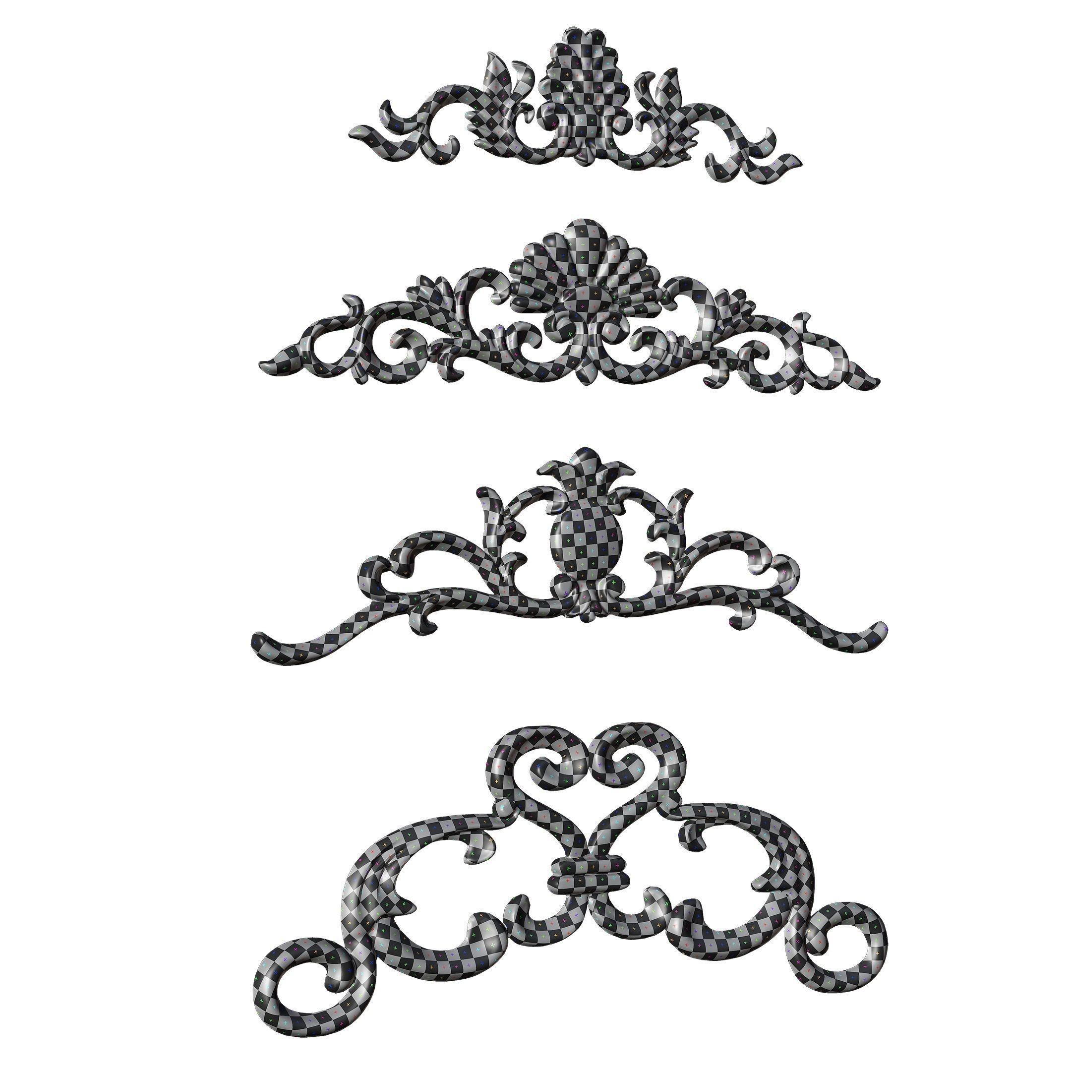 21 Ornaments Pack Vol 02 3D Model Collection_25