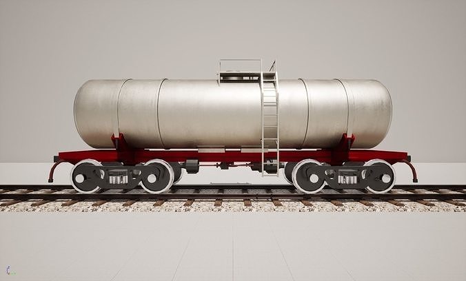 Animated game-ready TankcarV3 Low-poly 3D model 4