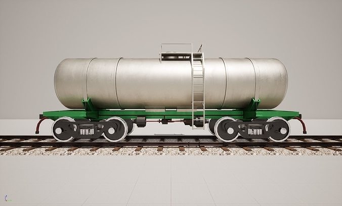 Animated game-ready TankcarV3 Low-poly 3D model 6