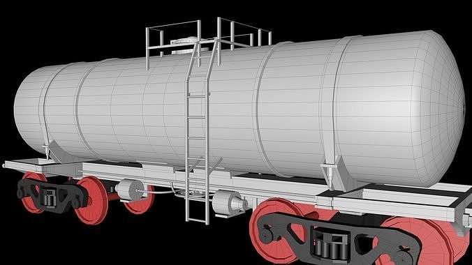 Animated game-ready TankcarV3 Low-poly 3D model 7