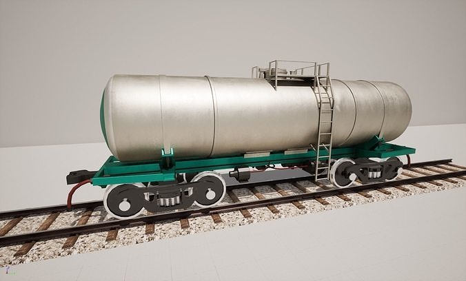 Animated game-ready TankcarV3 Low-poly 3D model 3