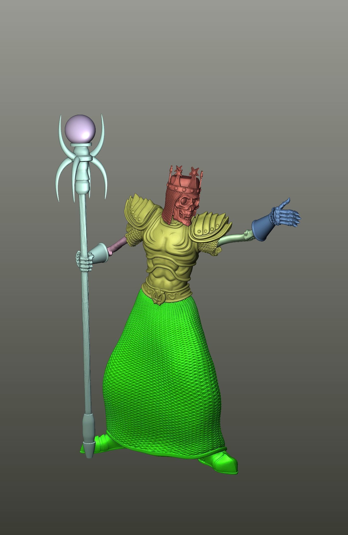 Heroes 3 Power Lich of Necropolis Model for 3D printing 3D print model_5