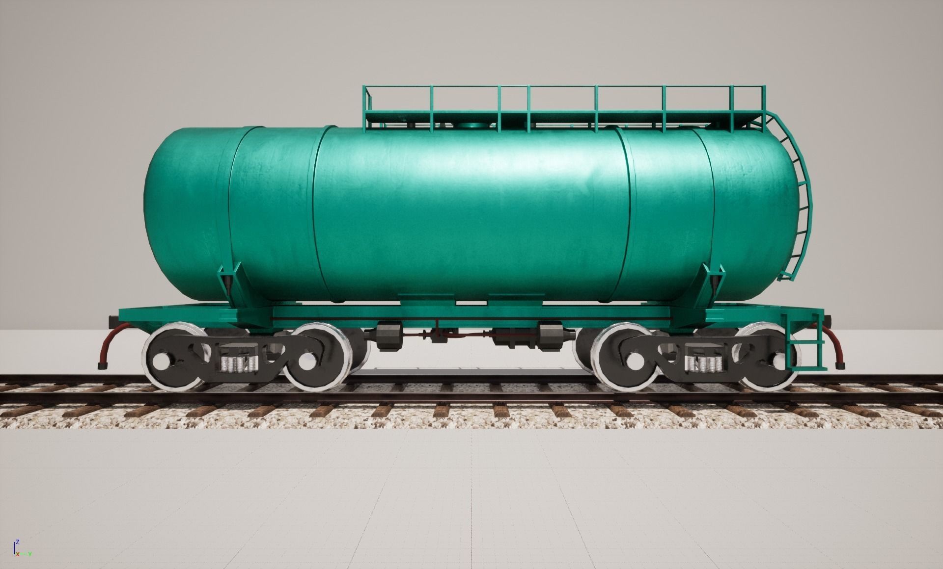 Animated game-ready TankcarV4 Low-poly 3D model_2