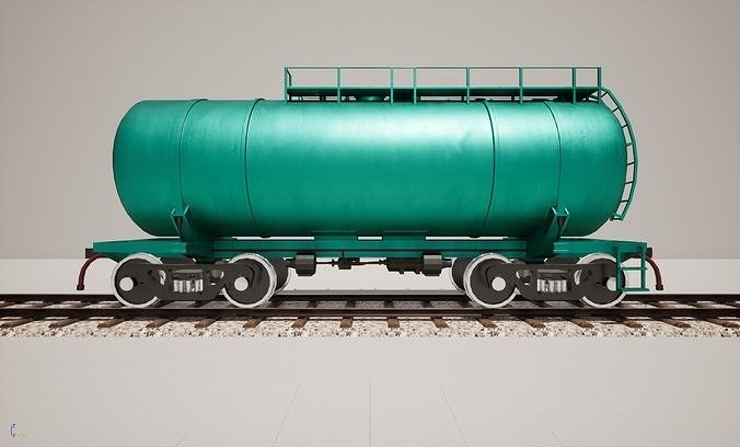 Animated game-ready TankcarV4 Low-poly 3D model 2