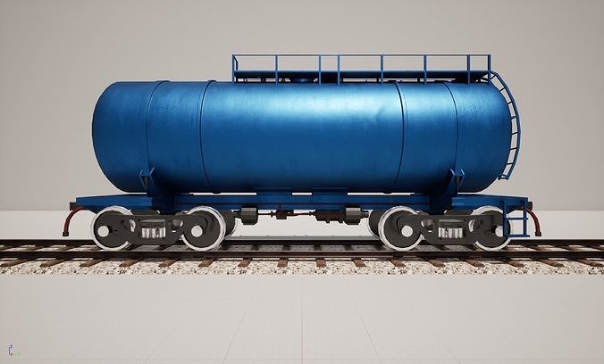 Animated game-ready TankcarV4 Low-poly 3D model 3