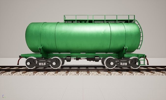 Animated game-ready TankcarV4 Low-poly 3D model 4