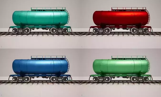Animated game-ready TankcarV4 Low-poly 3D model