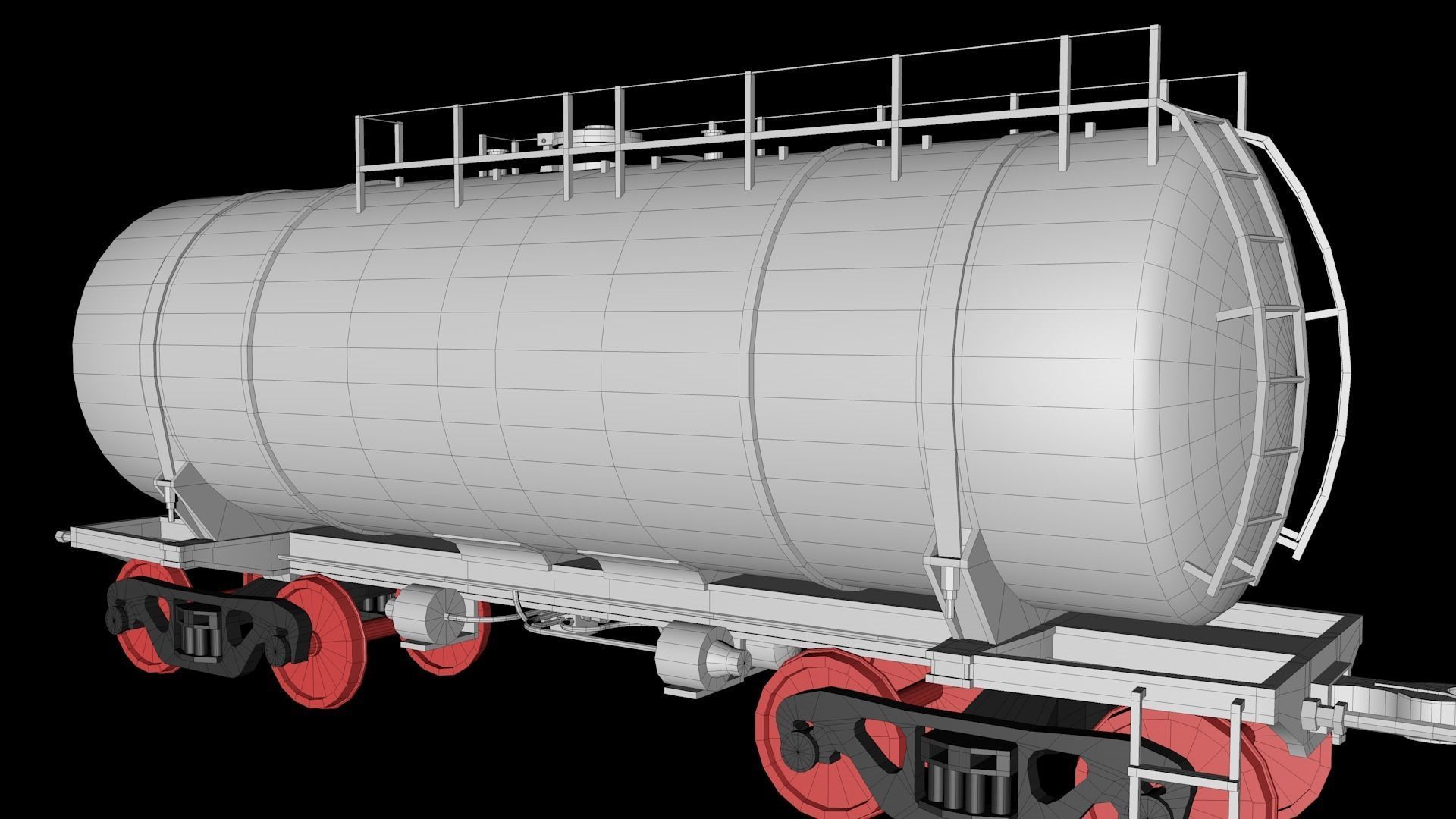 Animated game-ready TankcarV4 Low-poly 3D model_8