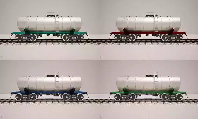 Animated game-ready TankcarV5 Low-poly 3D model