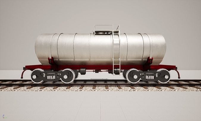 Animated game-ready TankcarV5 Low-poly 3D model 7