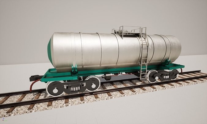Animated game-ready TankcarV5 Low-poly 3D model 3