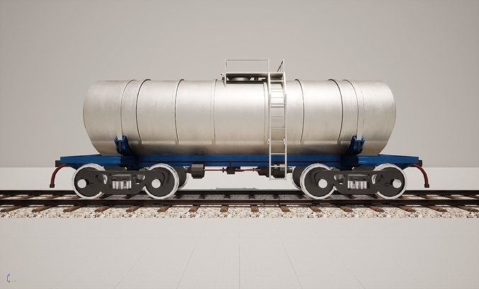 Animated game-ready TankcarV5 Low-poly 3D model 5