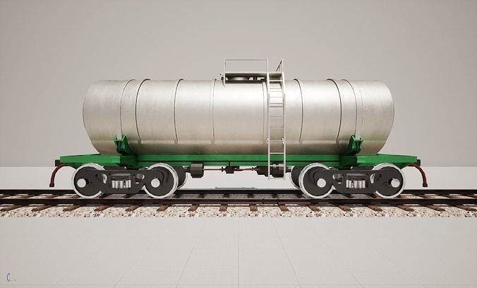 Animated game-ready TankcarV5 Low-poly 3D model 6