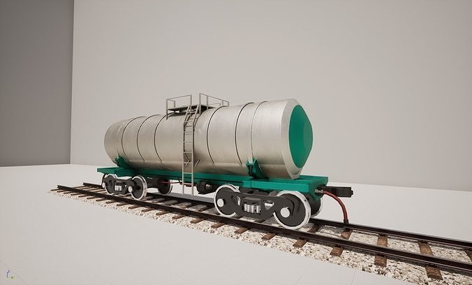 Animated game-ready TankcarV5 Low-poly 3D model 2