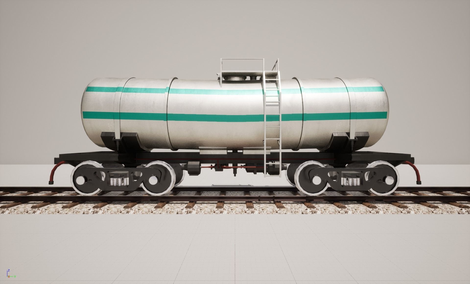 Animated game-ready TankcarV6 Low-poly 3D model_2