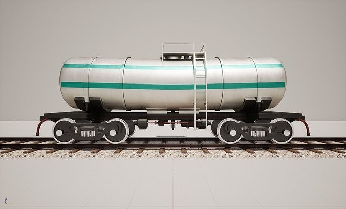 Animated game-ready TankcarV6 Low-poly 3D model 2
