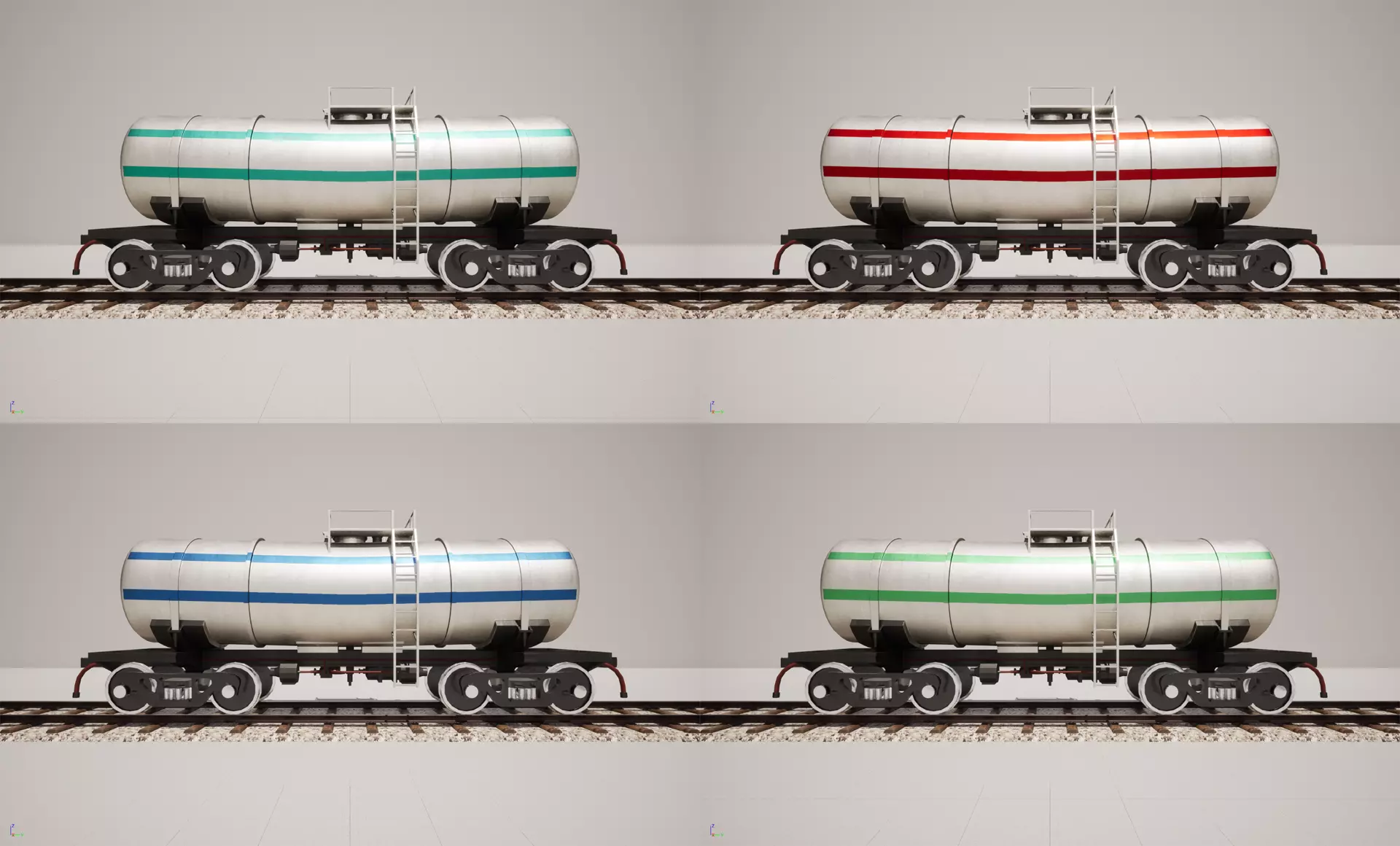 Animated game-ready TankcarV6 Low-poly 3D model_0